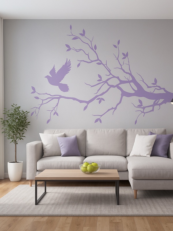 Sticker De Perete Dove Tree Branch