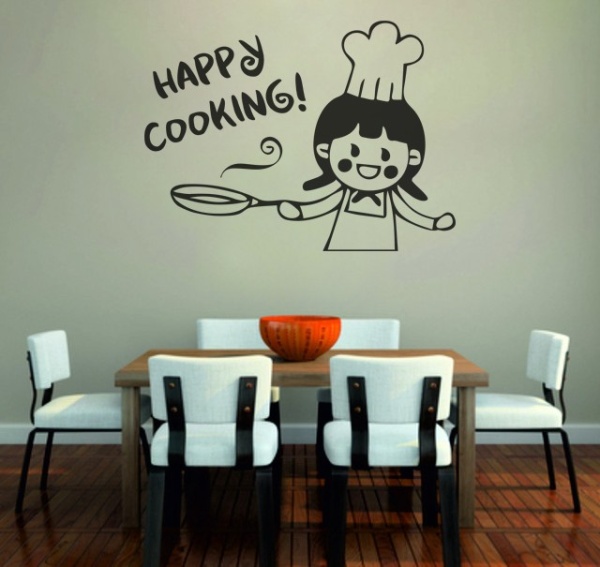 Sticker De Perete Happy Cooking