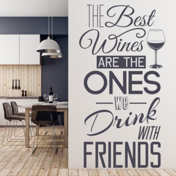 Sticker Wine With Friends