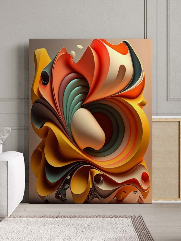 Tablou Canvas Modern Abstract - 3D Abstract folding