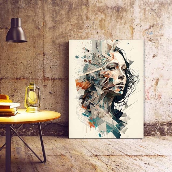 Tablou Canvas Modern Abstract - 3D Artistic portrait