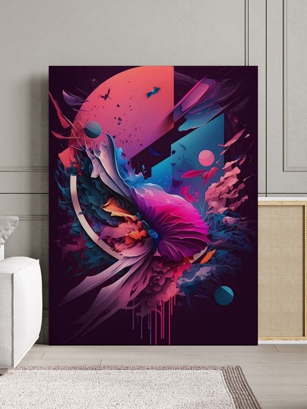 Tablou Canvas Modern Abstract - 3D Underwater fantasy