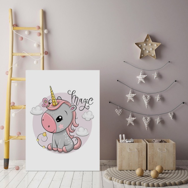 Tablou Copii - Unicorn Kid