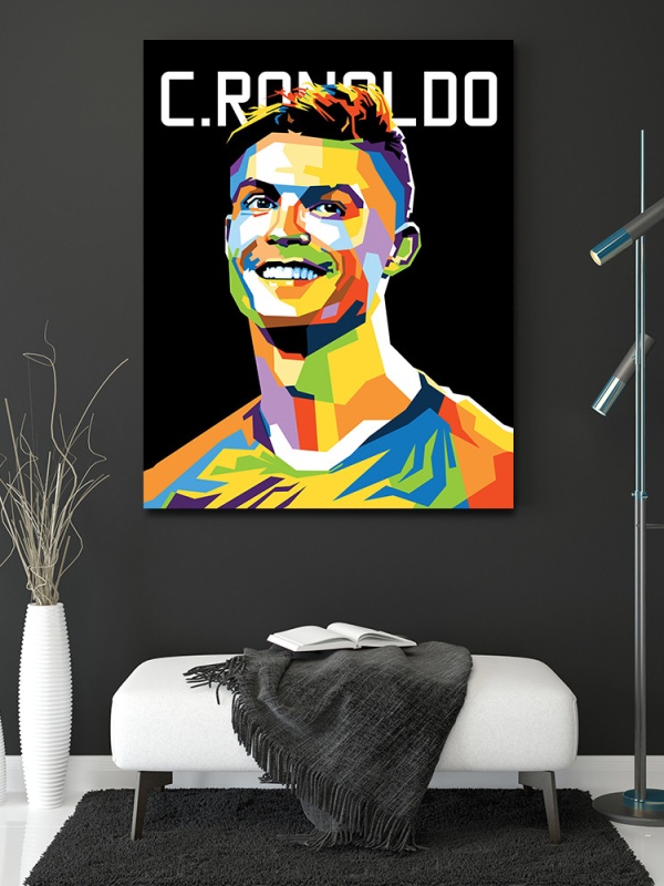 Tablou Fotbalisti Ronaldo - abstract portrait