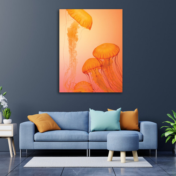 Tablou Orange jellyfish