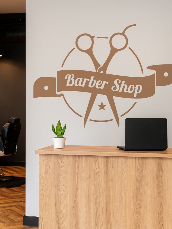 Barbershop (scissors and ribbon)