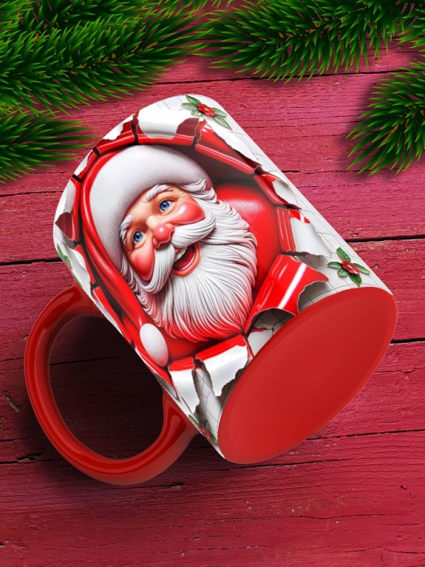 Cana De Craciun - Realistic Joyful Santa