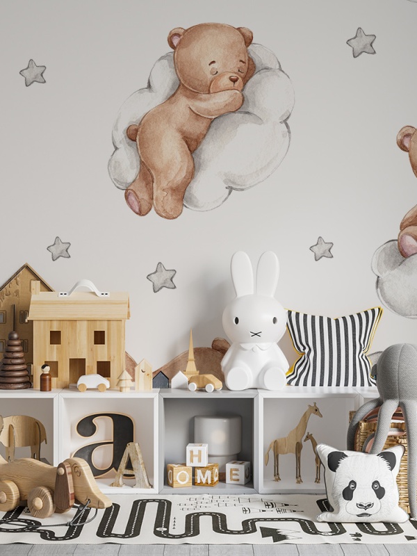 Fototapet copii Nighty nighty bears (FTD100025)