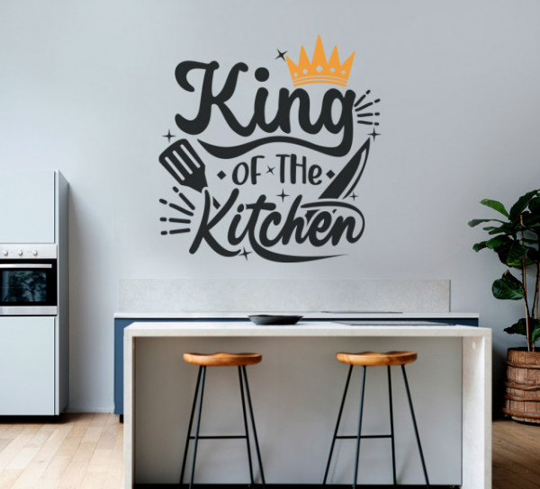 Sticker Bucatarie - King of the kitchen