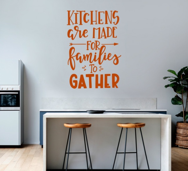 Sticker Bucatarie - Kitchens are for families