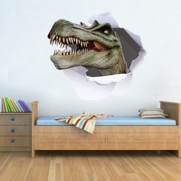Sticker De Perete Cap De Dinozaur 3d