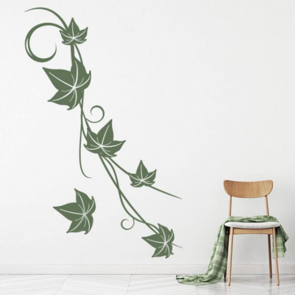 Sticker de Perete Ivy Vine Leaves Floral Swirl