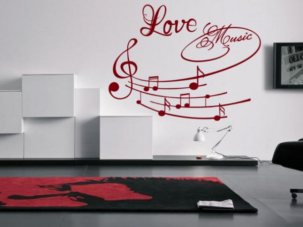 Sticker De Perete Love Music