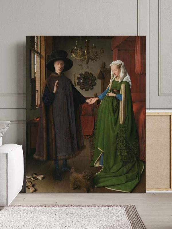 Tablou Canvas "The Arnolfini Portrait" - „Portretul soților Arnolfini”