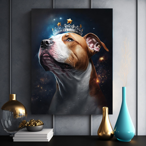 Tablou Dog with star crown