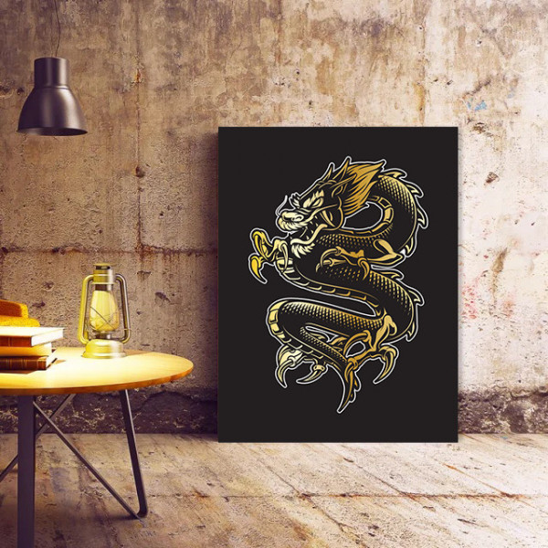 Tablou Golden dragon