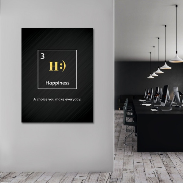 Tablou Motivational - Happiness (element)