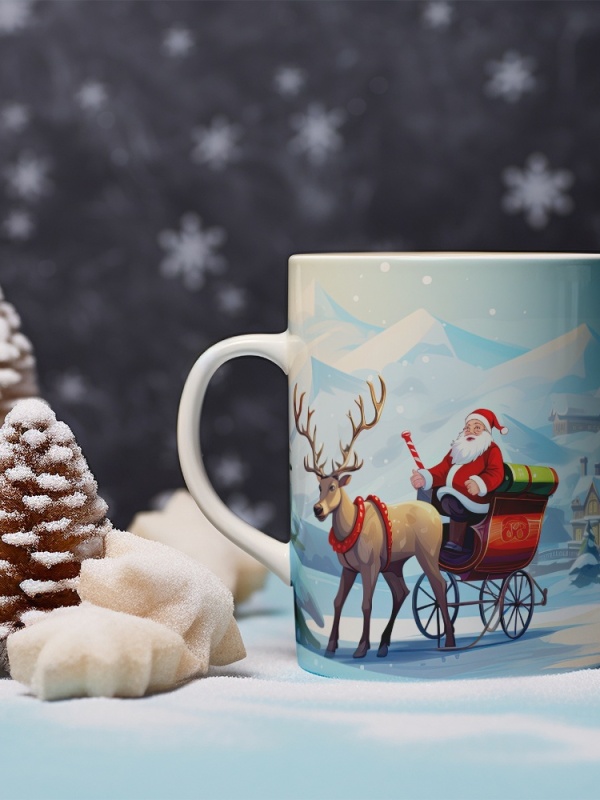 Cana De Craciun - Santa and Rudolf