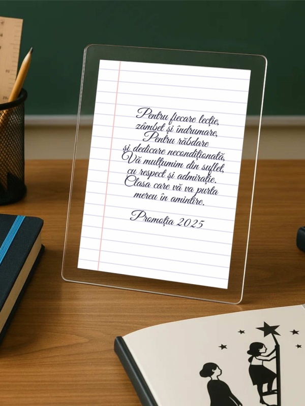 Set cadou diriginte – Diplomă + opțiuni personalizare cu notes A5 negru și set pixuri