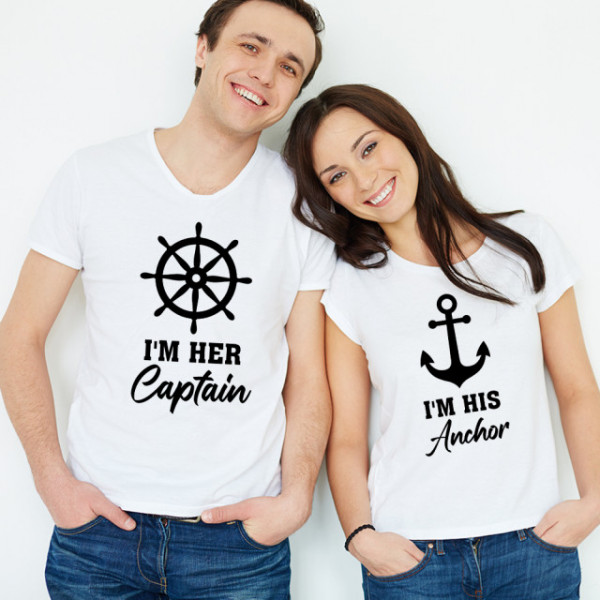 Set Imprimeu Tricouri - Captain and anchor