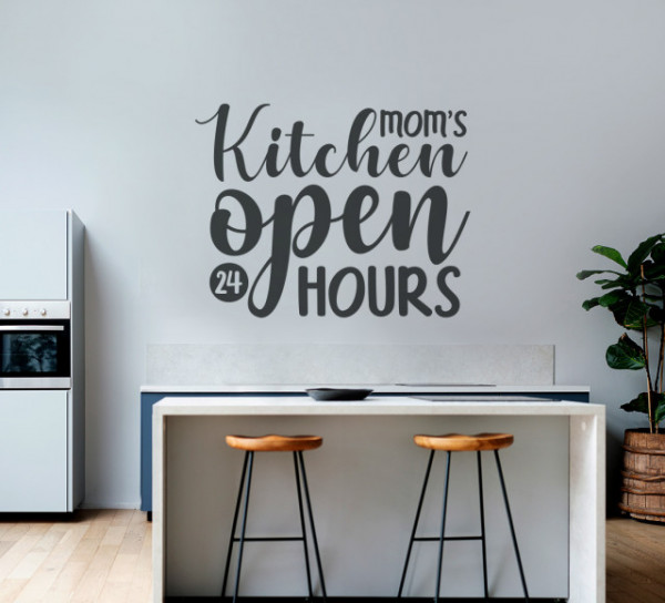Sticker Bucatarie - Mom's kitchen open 24 hours