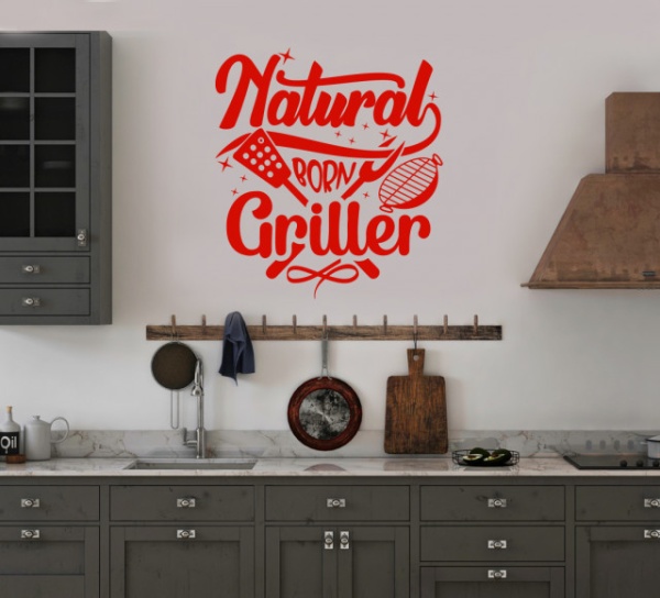 Sticker Bucatarie - Natural born griller