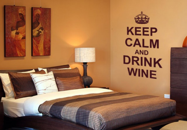 Sticker De Perete Keep Calm And Drink Wine