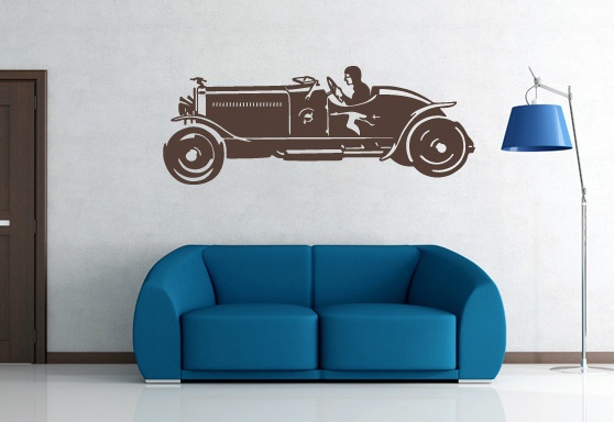 Sticker De Perete Old Car Silhouettes 4