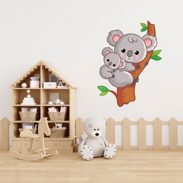 Sticker Koala cu pui