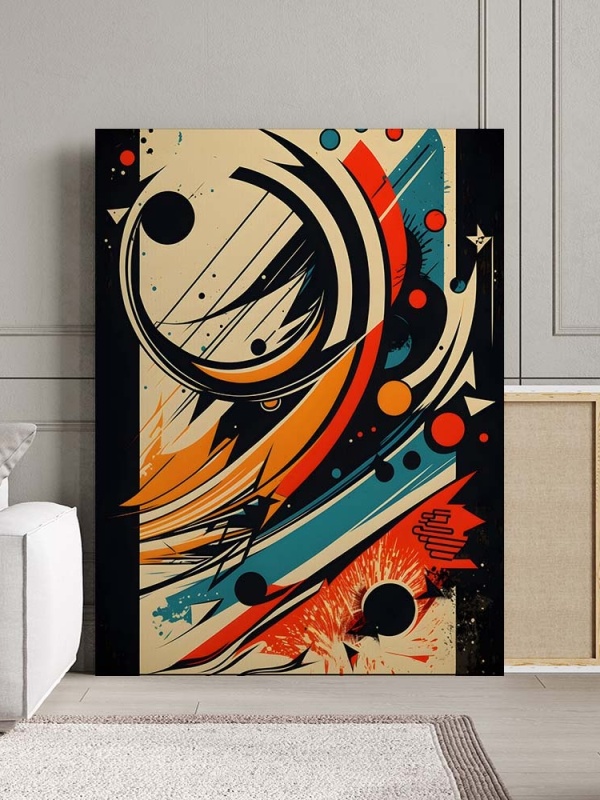 Tablou Canvas Modern Abstract - Abstract cartoon layout