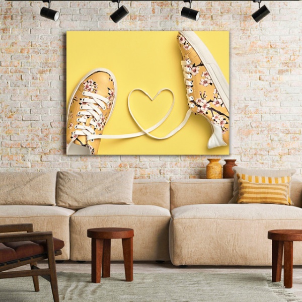 Tablou Canvas Yellow Love
