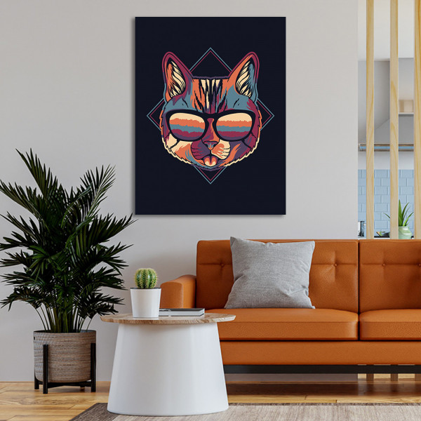 Tablou Modern art cat