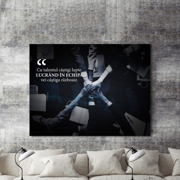 Tablou Motivational - Lucrul In Echipa