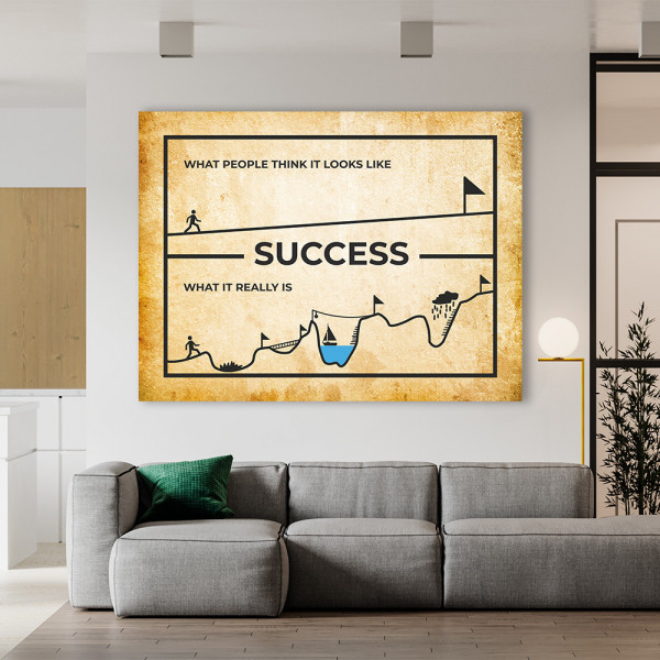 Tablou Motivational - Success - what it really looks like