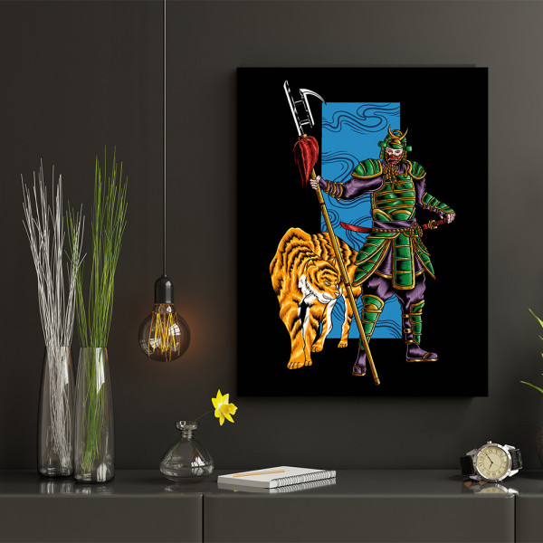 Tablou Samurai and tiger