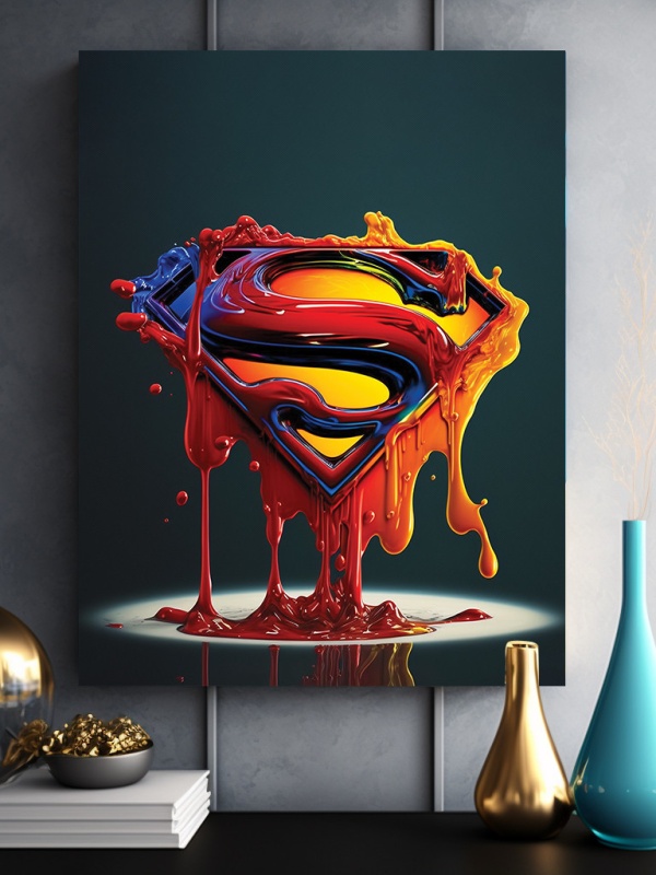 Tablou Superman colorful splash