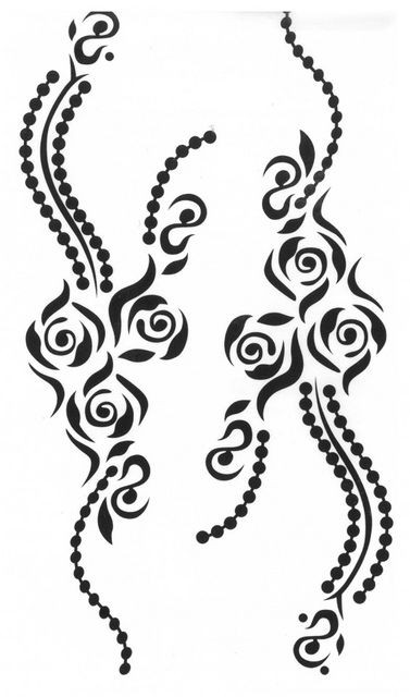 Tatuaj Temporar - Floral Bracelets- 17x10cm