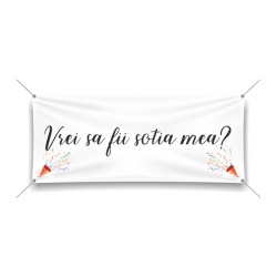 Banner personalizat - Vrei sa fii sotia mea?