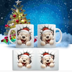 Cana De Craciun - Cute Polar Bear Breaking the Ice