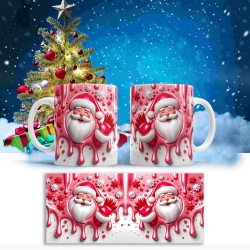 Cana De Craciun - Pink Hello Santa - Img 2