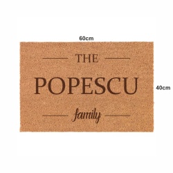 Covor de intrare personalizat - 60x40cm - Nume familie - Img 2