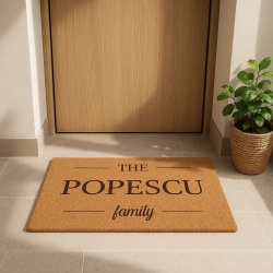 Covor de intrare personalizat - 60x40cm - Nume familie - Img 3