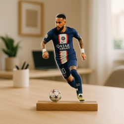 Figurina de birou din plexi glass cu Neymar - vedere fata - Img 2
