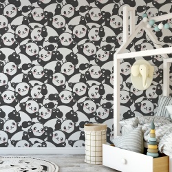 Fototapet Copii - Cute Panda Pattern (Baby 092) - Img 3