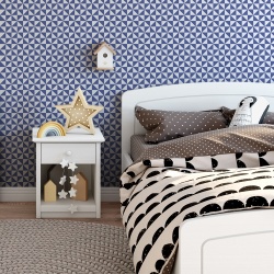 Fototapet Copii Pattern Geometric Albastru 1049-P - Img 2