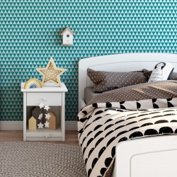 Fototapet Copii Pattern Triunghiuri Bleu 1047-N