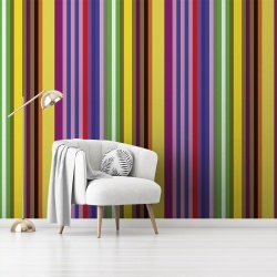 Fototapet Dungi inguste multicolore (Stripes 033) - Img 1
