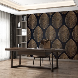 Fototapet - Frunze ovale aurii (FTD1000337)