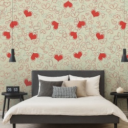 Fototapet Lovely Hearts (Casual 076)