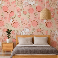 Fototapet Lovely Pastel Pattern (Casual 180)
